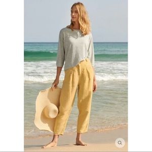 Poetry Mustard Cropped Pants